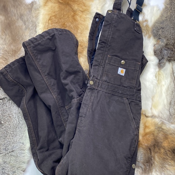 Carhartt Pants - Carhartt Womens Insulated Zip Leg Bibs